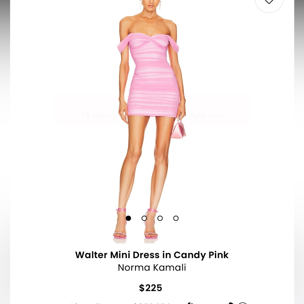 Norma Kamali pink dress medium